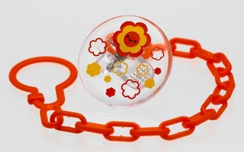 Прищепка-держатель для соски-пустышки с цепочкой серии Будь здоров! арт.4001