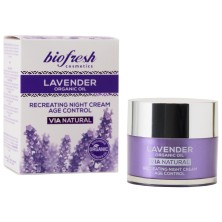 BIOFRESH - VIA NATURAL Крем для лица Ночной Антивозрастной Масло Лаванды 50мл