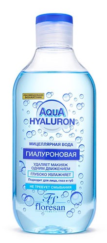 Мицелярная вода Гиалуроновая для снятия макияжа 300мл Ф-179