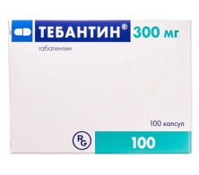 Тебантин 300мг №100 таб. (габапентин) противоэпилептическое ср-во
