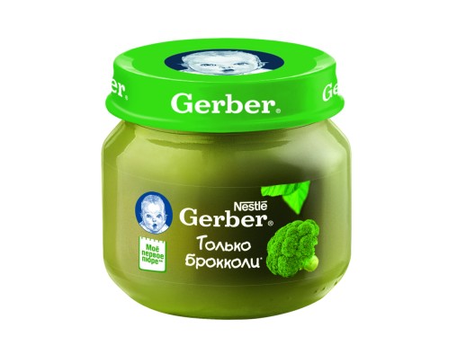 Gerber Пюре из брокколи с 4 мес 80гр