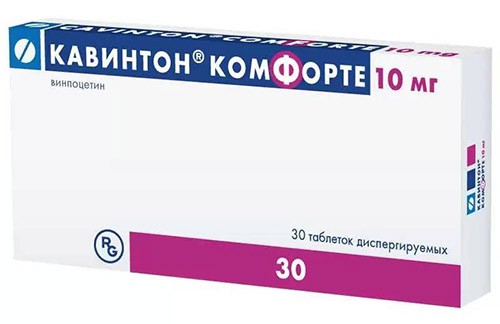 Кавинтон Комфорте 10мг №30 таб. диспергиров. (Винпоцетин)