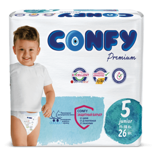 КОНФИ - Подгузники детские Premium Junior 5 №26 (11-18кг)