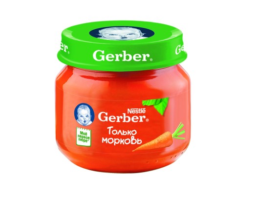 Gerber Пюре из моркови с 4 мес 80гр