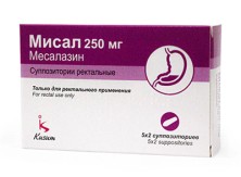 Мисал 250мг №10 супп.рект. (Месалазин)