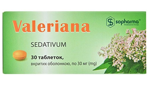 Валериана 30мг №30 таб.п/п/о