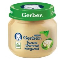 Gerber Пюре из цветной капусты с 4 мес 80гр