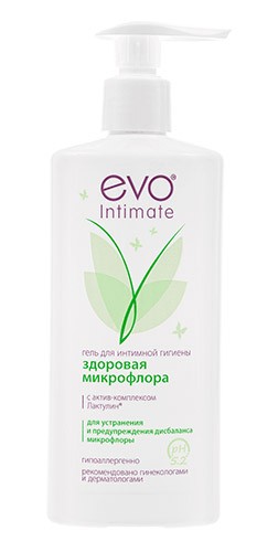 Гель для интимной гигиены EVO Intimate Здоровая микрофлора с Лактулином 250мл