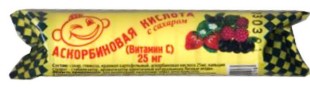 Аскорбиновая к-та 25мг №10 Лесная ягода