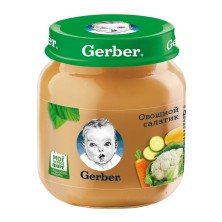 Gerber Пюре овощной салатик с 6 мес. (130г)