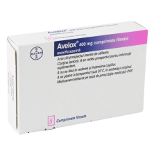 Авелокс 400мг №5 таб п/о (Моксифлоксацин)