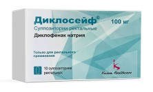 Диклосейф 100мг №10 супп.ректальные (Диклофенак)