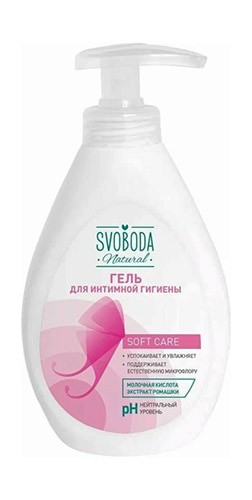 Гель для интимной гигиены Svoboda Natural 300мл Ромашка и Молочная к-та