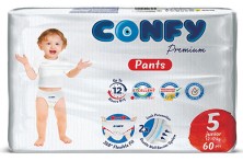 КОНФИ - Подгузники-трусики детские Premium Junior 5 №60 (12-17кг)