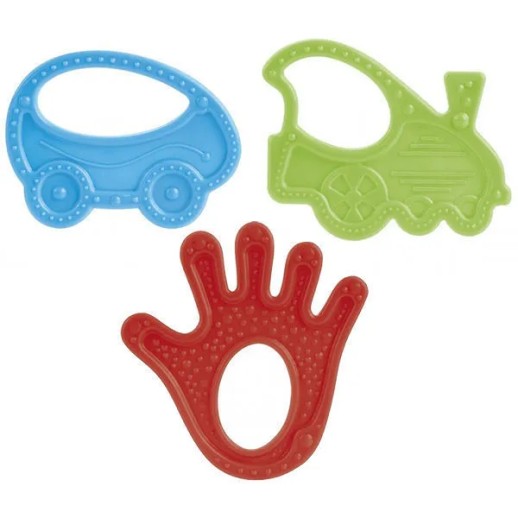 CANPOL - Прорезыватель эластичный (Ручка,машинка,ежик,круг)