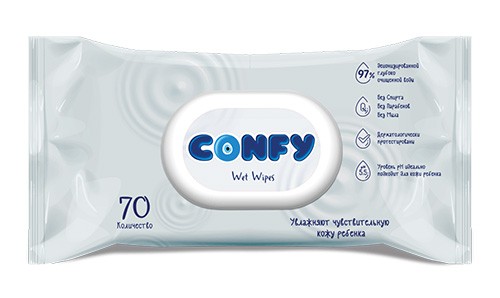 КОНФИ - Салфетки влажные Softcare №70 с крышечкой