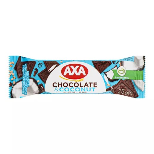 Батончик AXA Молочный шоколад/кокос 25гр