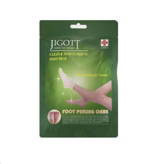 Корея Jigott Маска-пилинг для ног Очищающая и Увлажняющая 20мл