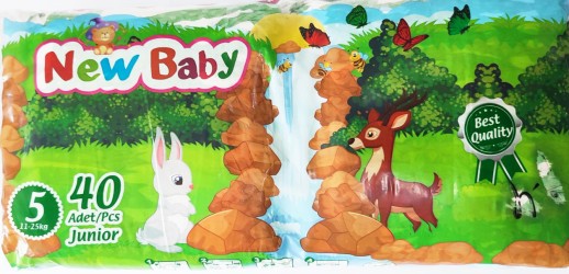 КОНФИ Newbaby - Подгузники детские Junior 5 №40 (11-25кг)