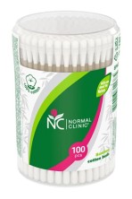 Ватные палочки NORMAL CLINIC №100 в коробке Бамбук