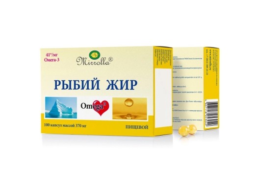 Рыбий жир Мирролла Пищевой №100 капс.