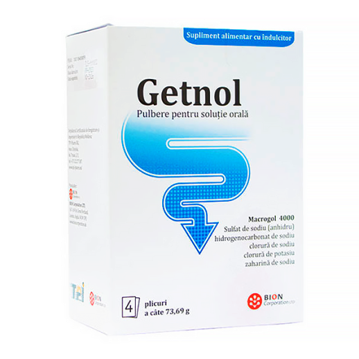 Гетнол 73,69г №4 пак., порош.д/пригот. р-ра для приема внутрь БАД