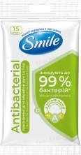 Салфетки влажные Smile антибак/c Витаминами №15