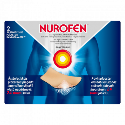 Нурофен пластырь 200мг №2 (Ибупрофен)