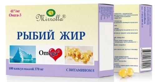 Рыбий жир Мирролла с вит.Е №100 капс.