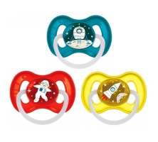 CANPOL - Пустышка латексная А круглая Космос светится в темноте