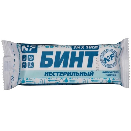 Бинт 7м Х 10см н/стерильный