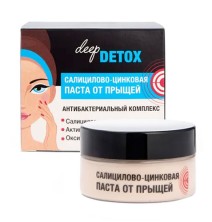 Салицилово-цинковая паста Deep Detox от прыщей 25мл Ф-22