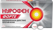 Нурофен Форте 400мг №12 таб. (Ибупрофен) НПВС