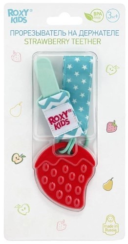 Прорезыватель Strawberry Teether ROXY-KIDS от 0+