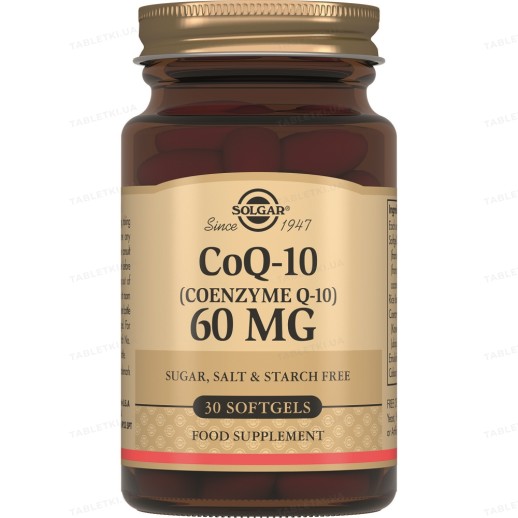 SOLGAR - Коэнзим Q10 60мг №30 капс.