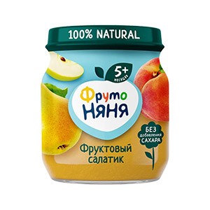 Пюре ФрутоНяня фруктовый салат 100г