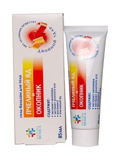 Natura Medica Пчелинный яд и Окопник гель-бальзам для суставов разогревающий 85мл