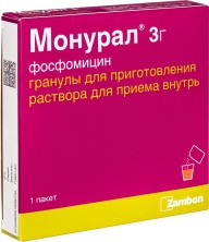 Монурал 3г/пакет №1 гран. д/приг.р-ра (Фосфомицин) урология