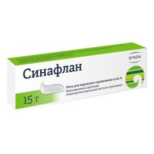 Синафлан мазь 0,025% 15г (флуоцинолона ацетонид)