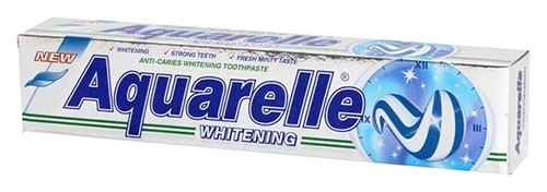 Зубная паста Aquarelle Whitening 2-х двуцветная 75мл