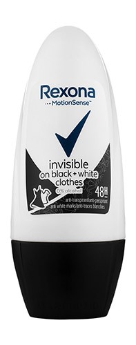 Дезодорант REXONA ролик женский 50 мл Invisible Black + White