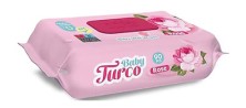 Салфетки влажные TURCO Rose №90 детские с крышечкой