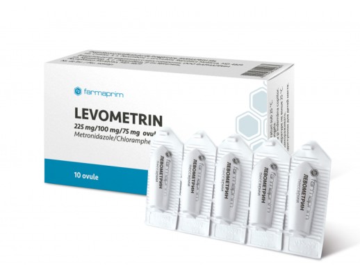 Левометрин №10 супп.ваг.(метронидазол, хлорамфеникол, нистатин)