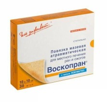 Воскопран повязка с мазью Левометил 10х10см №30