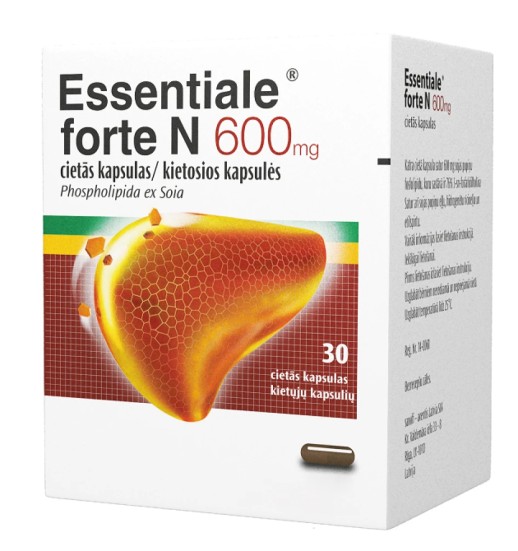 Эссенциале Форте Н 600мг №30 капс. (гепатопротектор)