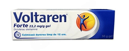 Вольтарен Форте 2% 23,2мг/г 50г гель (Диклофенак)