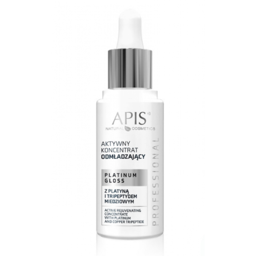 APIS - Концентрат Омолаживающий 30мл Platinum Gloss с трипептидом меди и ниацинамидом (код 53935)