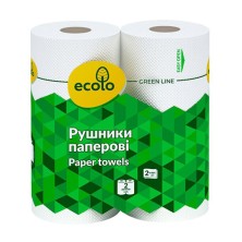 Полотенце бумажное ECOLO №2 двухслойные