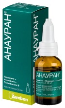 Анауран капли ушные 25мл