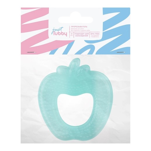 Прорезыватель для десен Just Luuby Яблоко,Охлаждающий (4+) Арт.13969